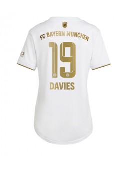 Bayern Munich Alphonso Davies #19 Auswärtstrikot für Frauen 2022-23 Kurzarm